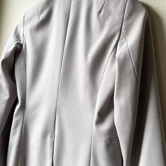 REISS Truman Tailored Blazer in Light Grey Beige Sz 2 - Picture 11 of 15